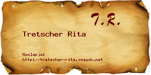 Tretscher Rita névjegykártya